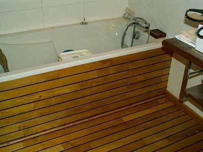 Habillage horizontal d'une baignoire